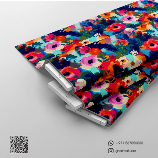 قماش حرير مطفي فاخر | Matt Silk Fabric - غيمة Ghaimah