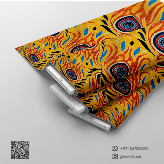 قماش حرير مطفي فاخر | Matt Silk Fabric - غيمة Ghaimah