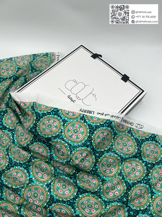 قماش قطن ليبرتي طبيعي | Cotton Fabric - غيمة Ghaimah