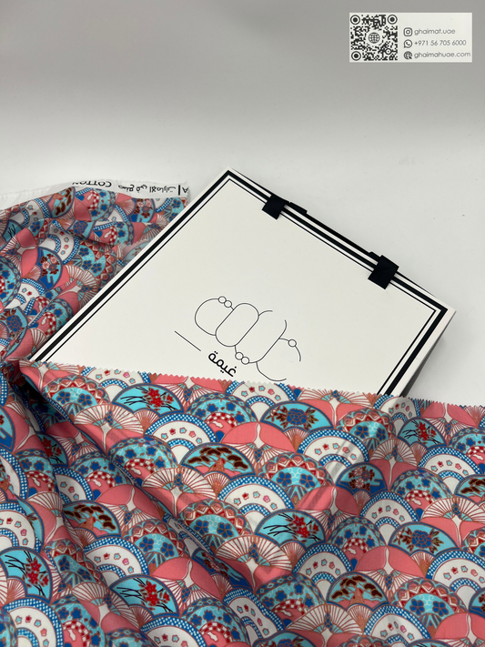 قماش قطن ليبرتي طبيعي | Cotton Fabric - غيمة Ghaimah