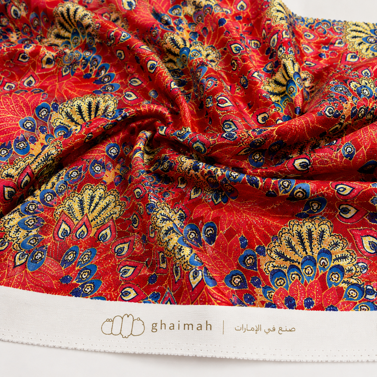 قماش حرير جاكار فاخر | Jacquard Silk Fabric – غيمة Ghaimah