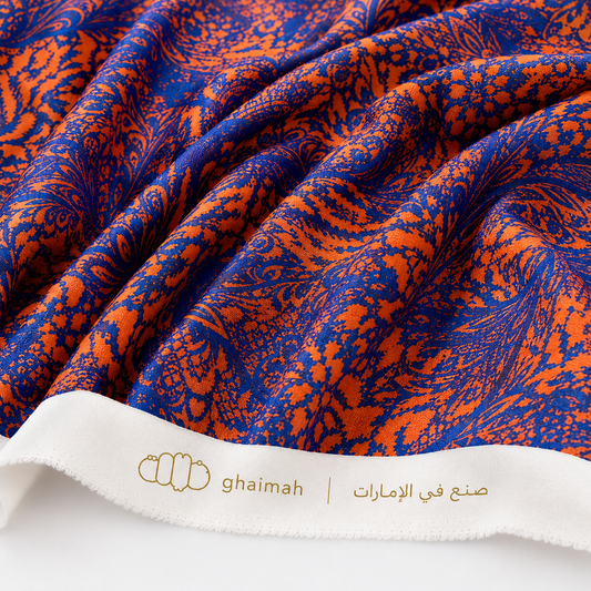 قماش حرير مطفي فاخر | Matt Silk Fabric - غيمة Ghaimah