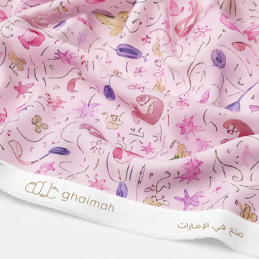 قماش قطن ليبرتي طبيعي | Cotton Fabric - غيمة Ghaimah