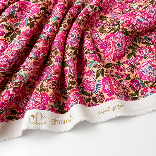 قماش قطن ليبرتي طبيعي | Cotton Fabric - غيمة Ghaimah