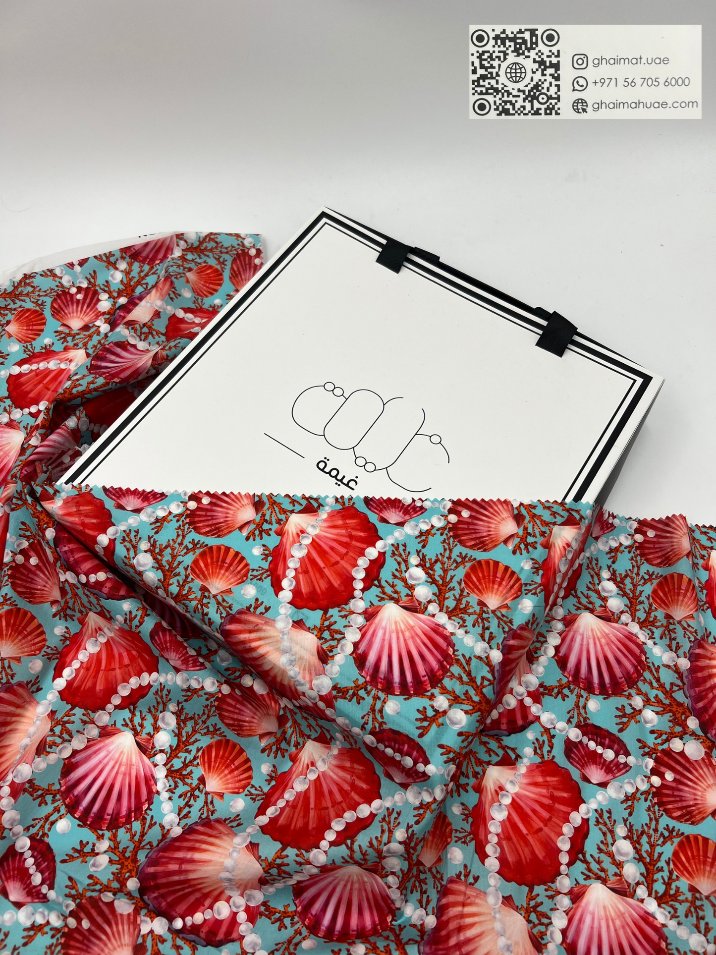 قماش قطن ليبرتي طبيعي | Cotton Fabric - غيمة Ghaimah