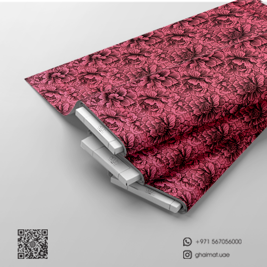 قماش حرير مطفي فاخر | Matt Silk Fabric - غيمة Ghaimah