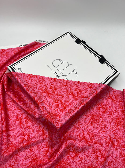 قماش حرير جاكار فاخر | Jacquard Silk Fabric – غيمة Ghaimah