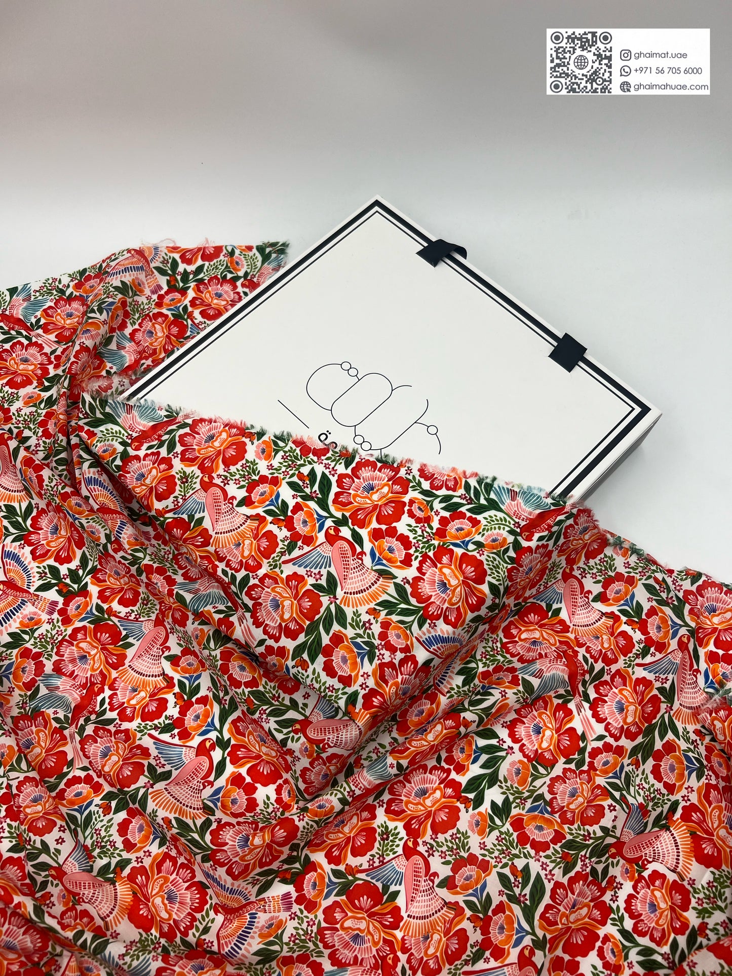 قماش قطن ليبرتي طبيعي | Cotton Fabric -  غيمة Ghaimah