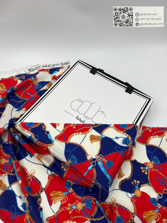 قماش قطن ليبرتي طبيعي | Cotton Fabric -  غيمة Ghaimah