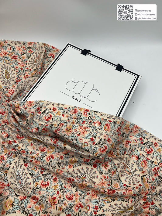 قماش حرير مطفي فاخر | Matt Silk Fabric - غيمة Ghaimah