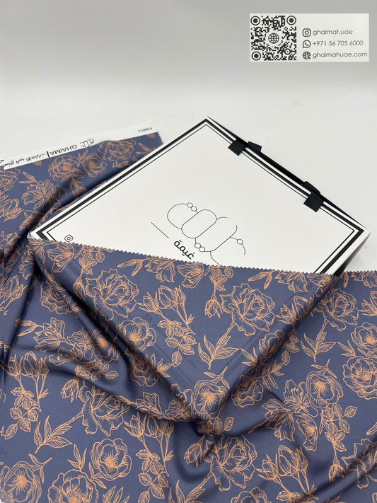 قماش حرير مطفي فاخر | Matt Silk Fabric - غيمة Ghaimah