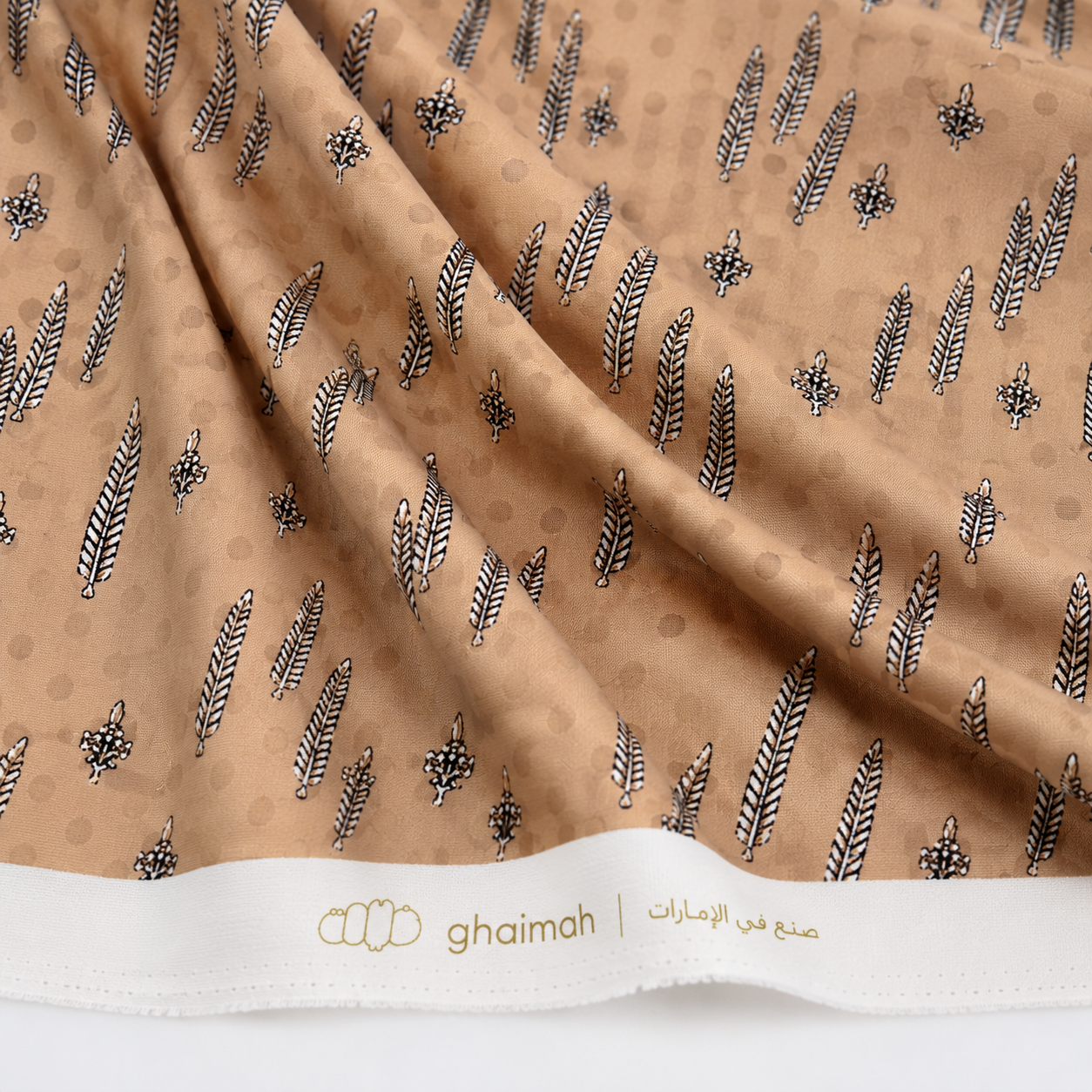 قماش حرير جاكار فاخر | Jacquard Silk Fabric – غيمة Ghaimah