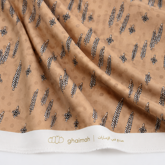 قماش حرير جاكار فاخر | Jacquard Silk Fabric – غيمة Ghaimah