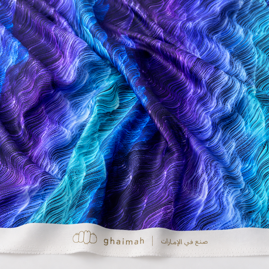 قماش حرير جاكار فاخر | Jacquard Silk Fabric – غيمة Ghaimah