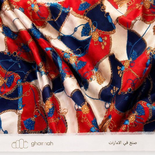 قماش حرير مطفي فاخر | Matt Silk Fabric - غيمة Ghaimah