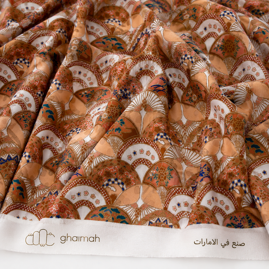 قماش حرير مطفي فاخر | Matt Silk Fabric - غيمة Ghaimah