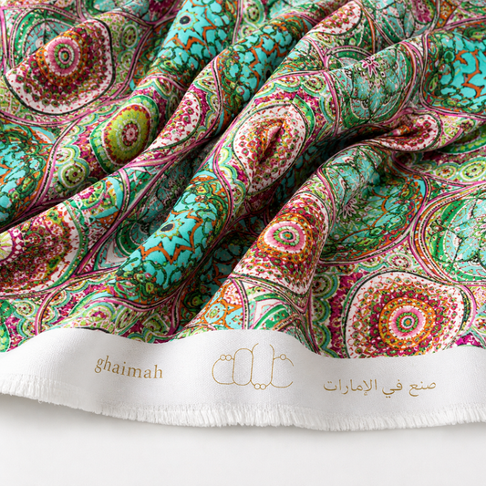 قماش حرير مطفي فاخر | Matt Silk Fabric - غيمة Ghaimah