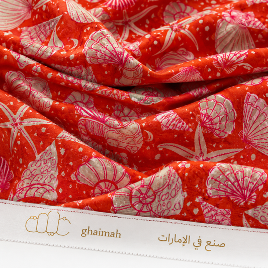 قماش حرير مطفي فاخر | Matt Silk Fabric - غيمة Ghaimah