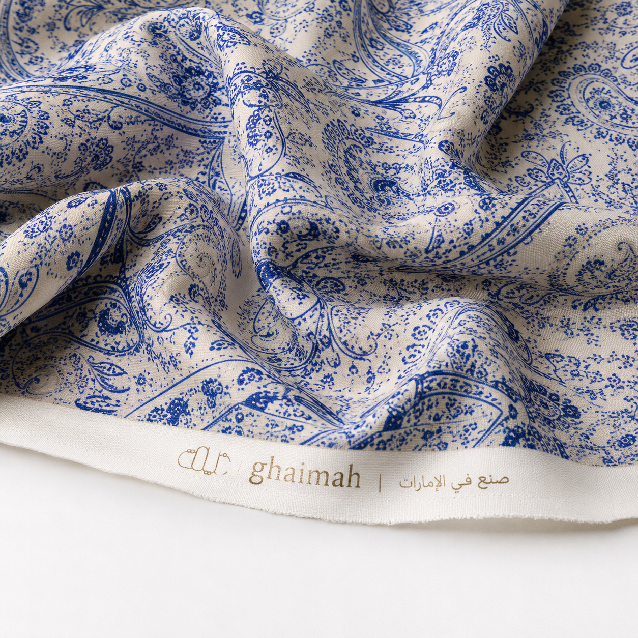 قماش حرير مطفي فاخر | Matt Silk Fabric - غيمة Ghaimah