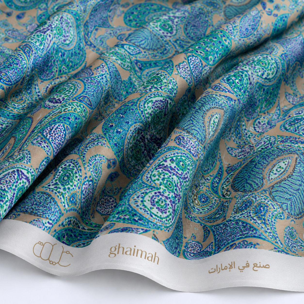 قماش حرير مطفي فاخر | Matt Silk Fabric - غيمة Ghaimah