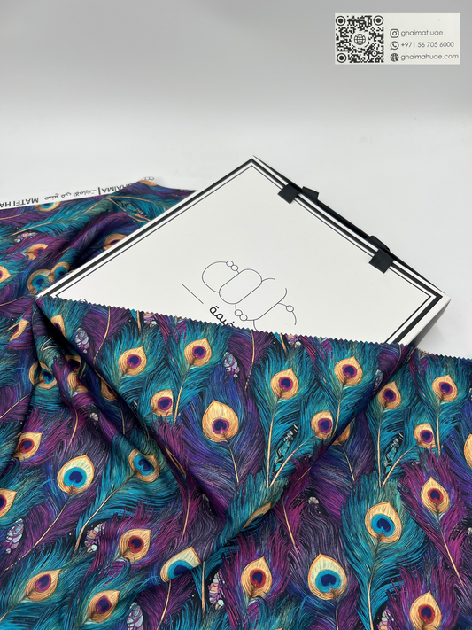 قماش حرير مطفي فاخر | Matt Silk Fabric - غيمة Ghaimah